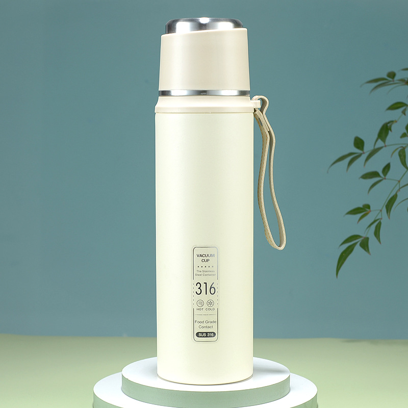 大容量316不锈钢保温杯手提保冷水杯便携水杯带提手运动水壶 Specification image