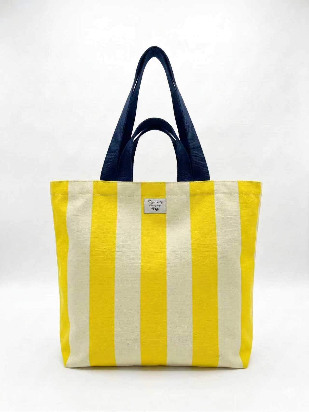 Customized blank canvas bags with a high-end, thickened advertising hand-held artistic canvas bag as a souvenir gift bag details Picture