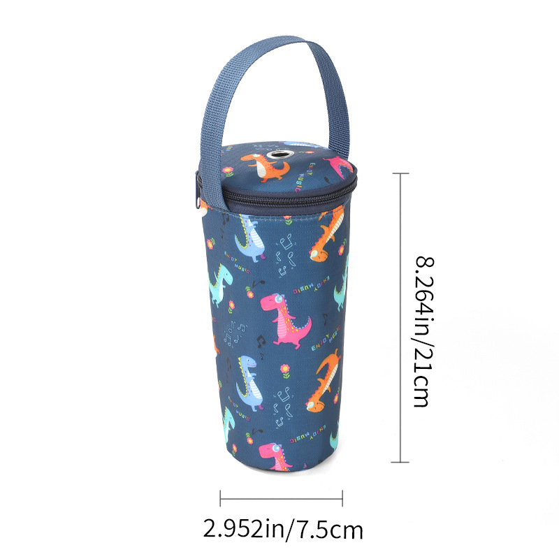 夏季少女心逛街手拎便携饮料奶茶收纳袋牛津布锡箔拉链保温冷饮袋详情图17