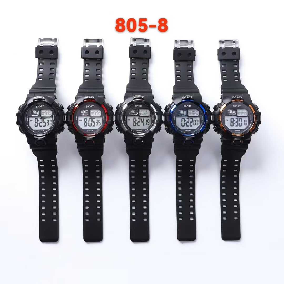 Yilion dos tres YITONG basic reloj electrónico de alto rendimiento duradero para estudiantes en clase uso diario especial 8 series basic reloj electrónico redondo colorido para hombres y mujeres a prueba de agua luminoso reloj deportivo tendencia Item Picture