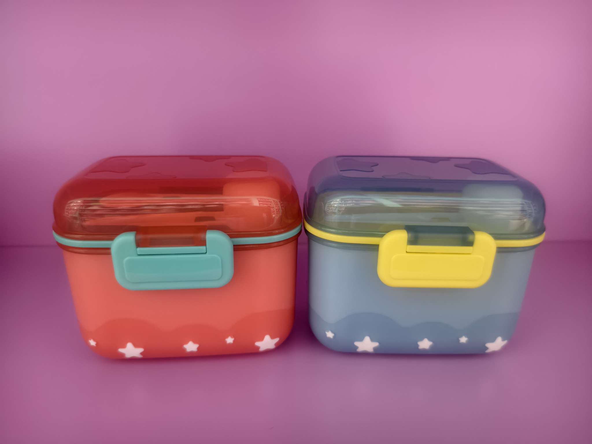 Baby and maternal products milk powder storage box, moisture-proof and sealed milk powder box, 360ml, 180g, with handle, safe, non-toxic and odorless details Picture