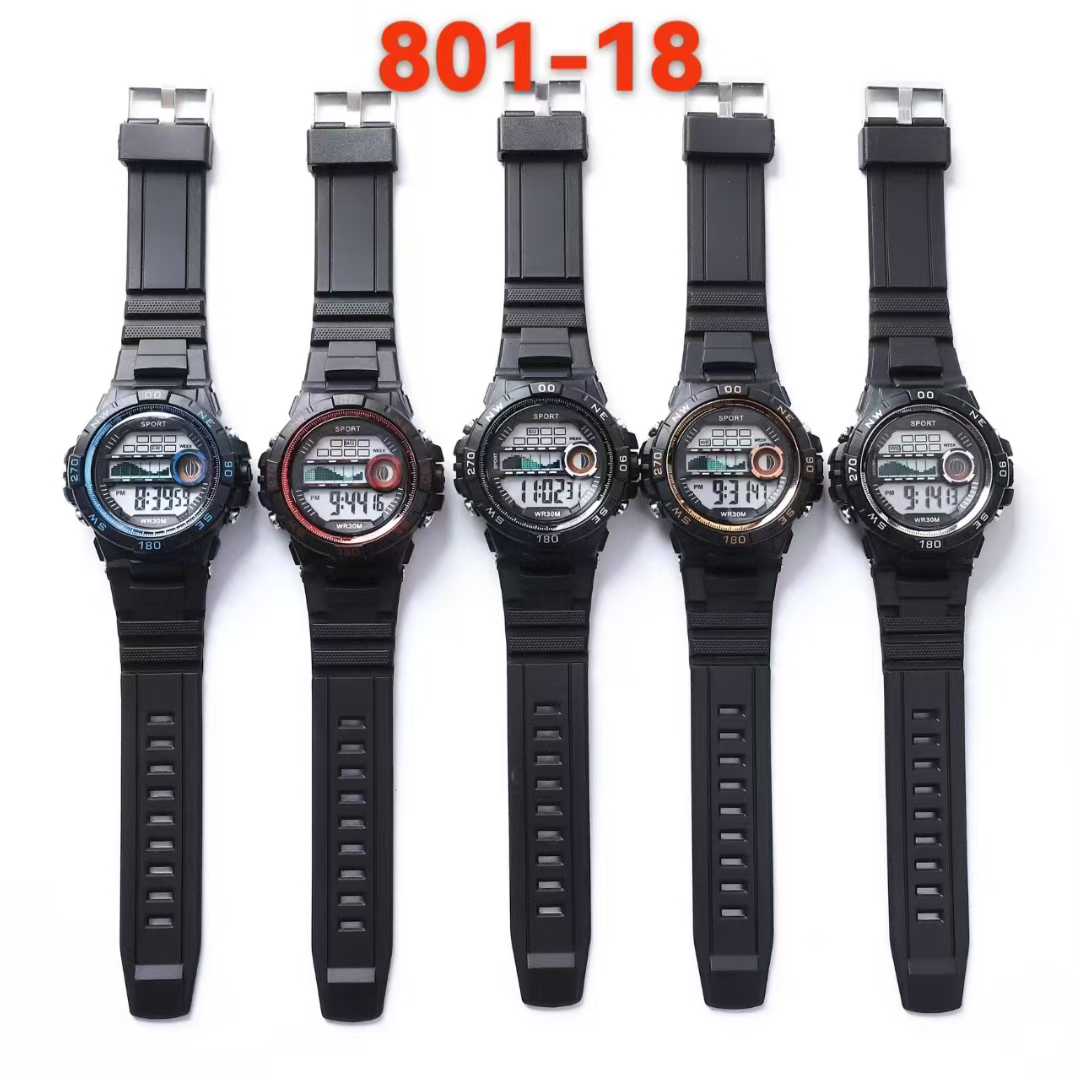 Yilion dos tres YITONG basic reloj electrónico de alto rendimiento duradero para estudiantes en clase uso diario especial 8 series basic reloj electrónico redondo colorido para hombres y mujeres a prueba de agua luminoso reloj deportivo tendencia