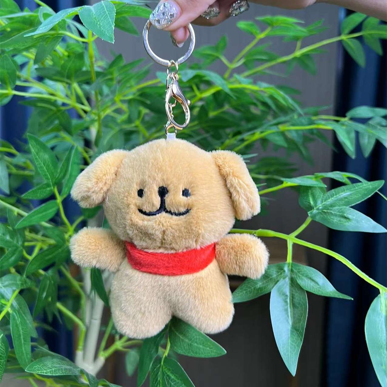 New line dog cartoon plush toys, dog keychains, pendants, custom claw machine dolls, wholesale gifts details Picture