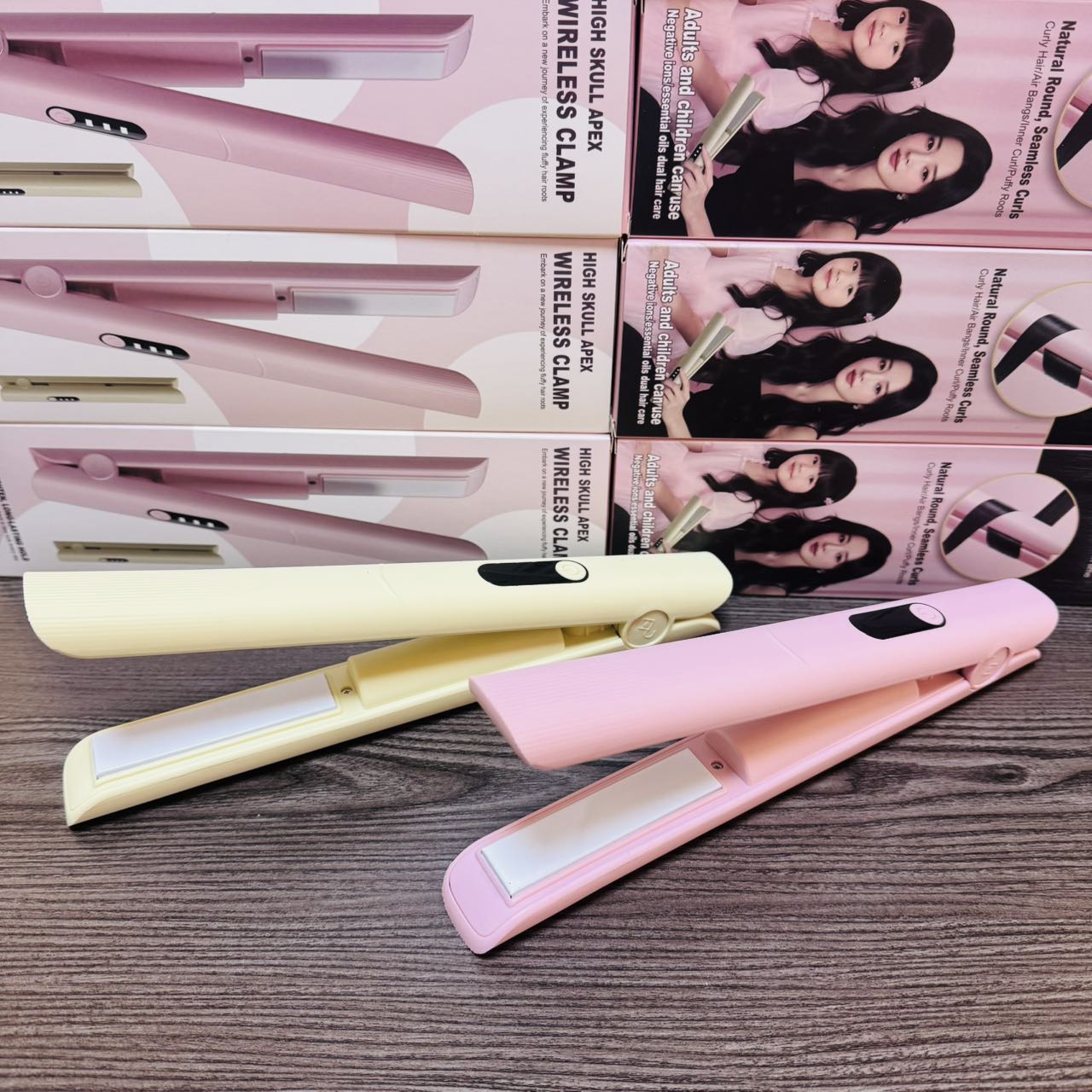 Pink and beige wireless splint portable anti-slip office stationery for students