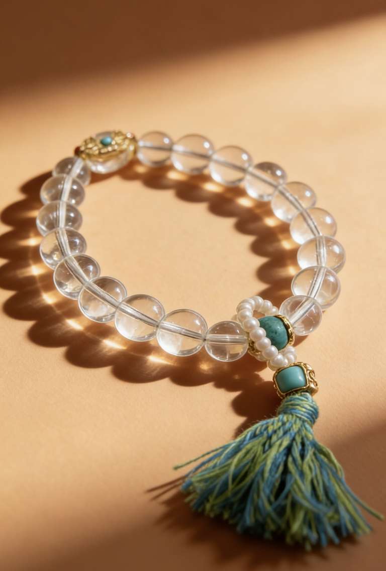 Natural white crystal bracelet jewelry, fashionable and simple for girls and boys Application Scenario