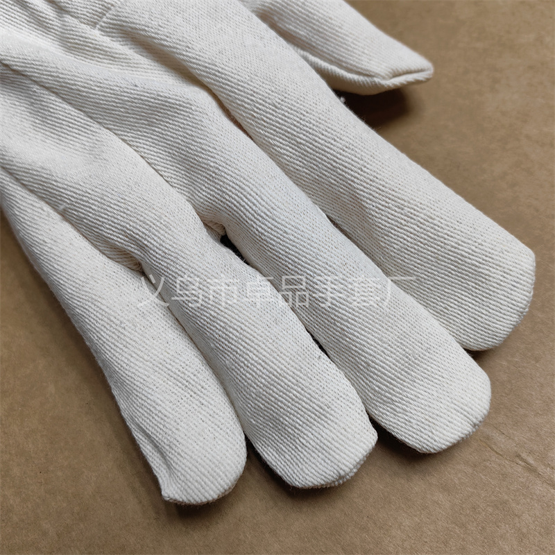 Ribbed canvas gloves, twill canvas labor protection gloves, anti-slip and wear-resistant gloves for oil fields and railways, mechanical work, welders pic 4
