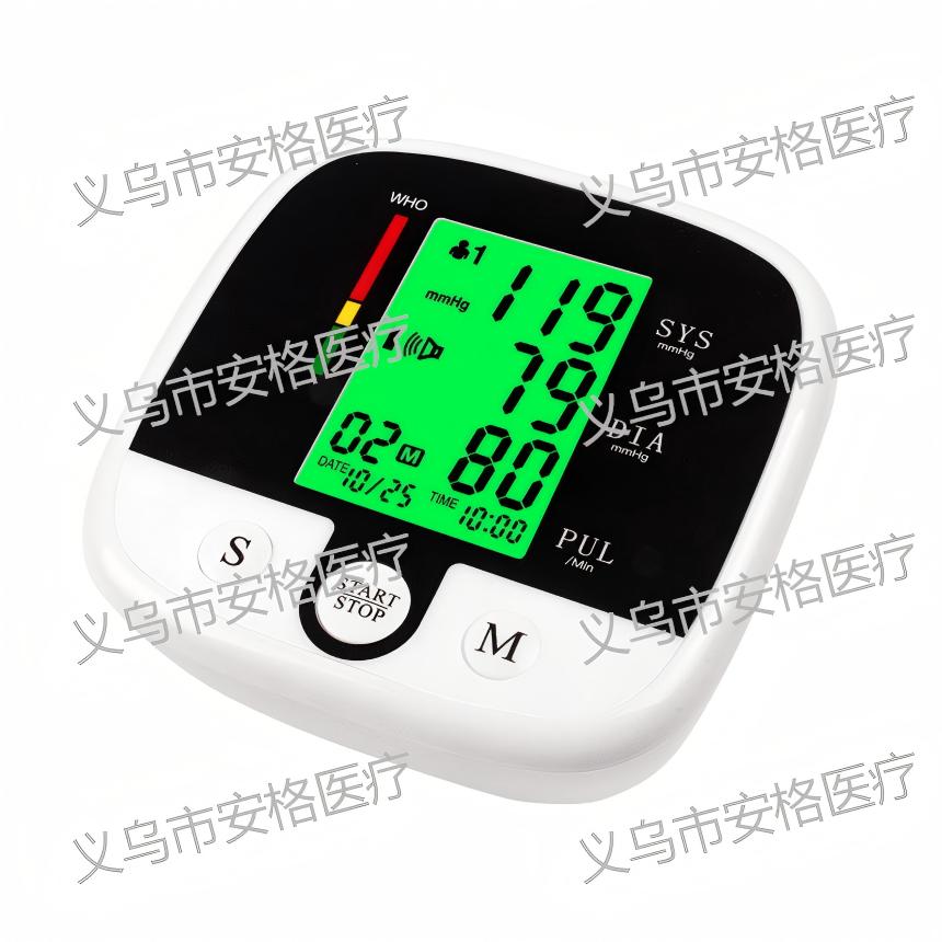 Cross-border wholesale large-screen elderly home fully automatic blood pressure and heart rate monitoring Amazon blood pressure monitor