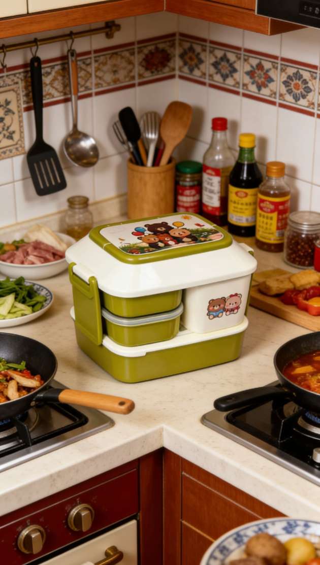 Food-grade lunch boxes, bento boxes with soup sets, student and children's lunch boxes, portable tableware lunch boxes, lunch boxes, and outdoor bento boxes Item Picture
