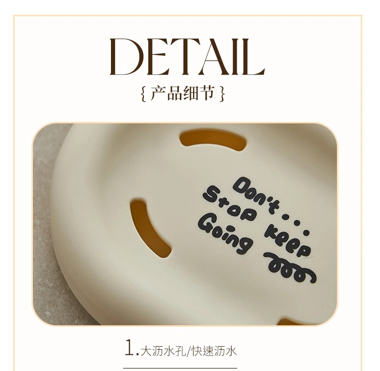 S137-1005 soap box, no lid, printed, water-draining, portable, small, shock-resistant, detachable, washbasin and laundry room soap detail image 10