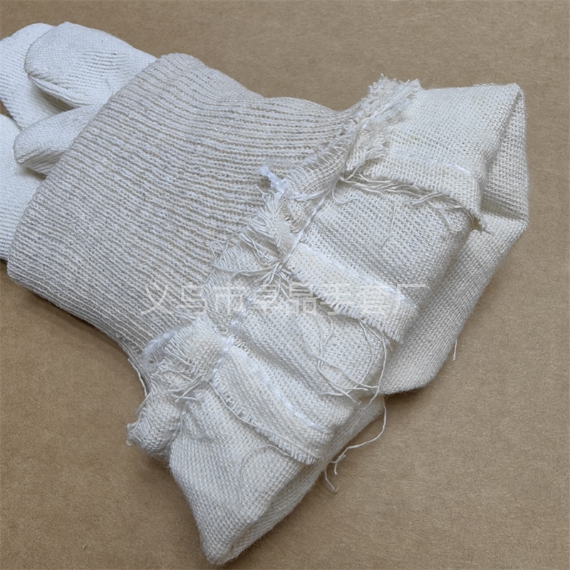 Ribbed canvas gloves, twill canvas labor protection gloves, anti-slip and wear-resistant gloves for oil fields and railways, mechanical work, welders pic 7