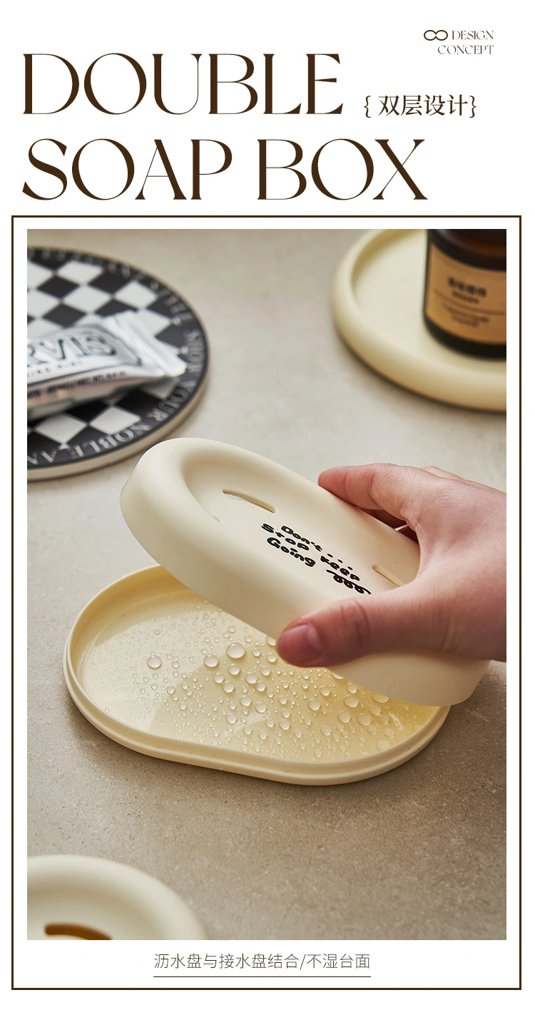 S137-1005 soap box, no lid, printed, water-draining, portable, small, shock-resistant, detachable, washbasin and laundry room soap detail image 8