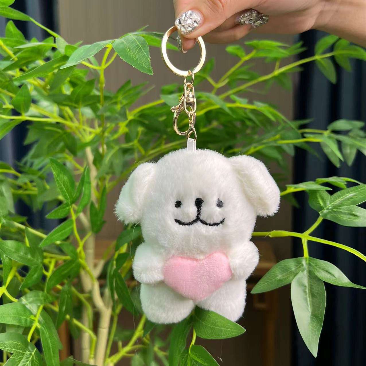 New line dog cartoon plush toys, dog keychains, pendants, custom claw machine dolls, wholesale gifts detail image 5
