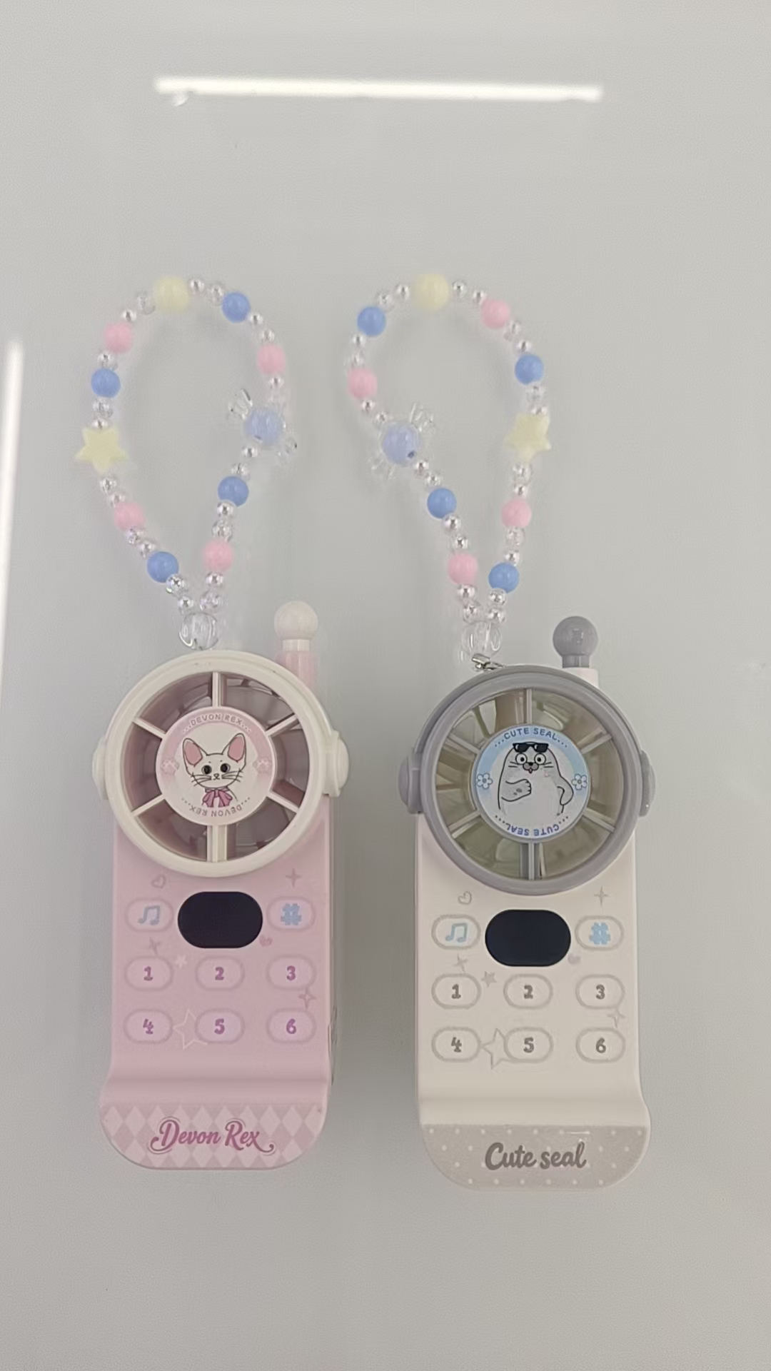 YASE Children's Cartoon Mini Mobile phone, three-color seal penguin cat, 125mm, 56.5mm, 44.5mm lanyard toy details Picture