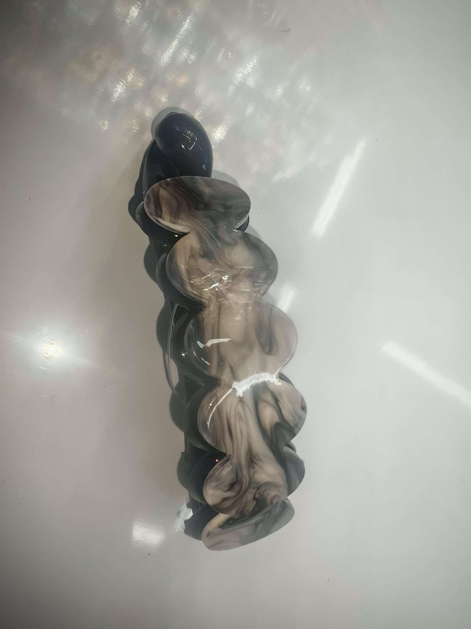 时尚黑白水波纹系列抓夹发夹