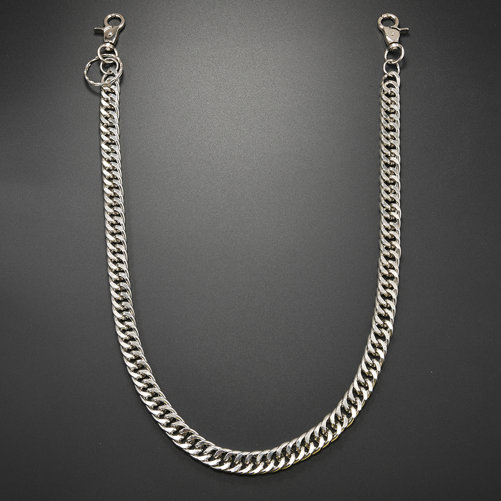 个性朋克嘻哈街舞摇滚钱包链复古羽毛挂饰腰链牛仔装饰粗链条裤链