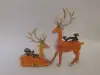 Resin deer couple decorative handicrafts for gifts 02965 Specification image