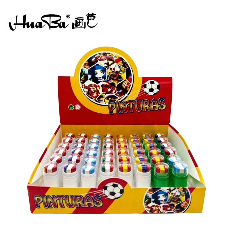 画芭Huaba 世界杯脸彩 足球球迷脸彩 阿根廷脸彩 比赛助威面部彩绘