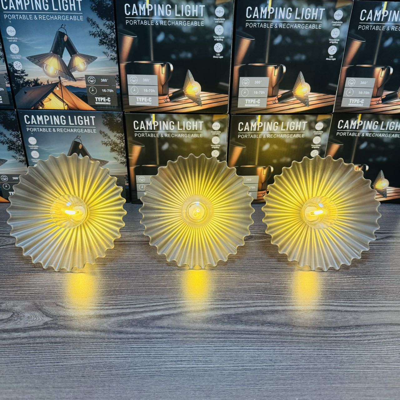 Portable camping lamp, outdoor lighting, windproof and waterproof flashlight Specification image