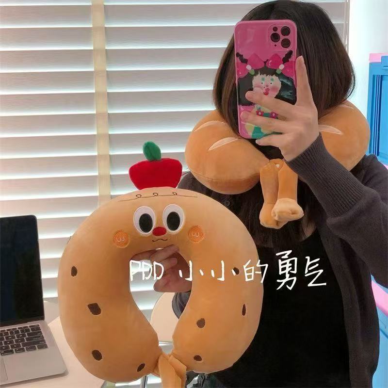 卡通造型U型枕便携护颈办公午睡旅行枕学生宿舍枕头产品图