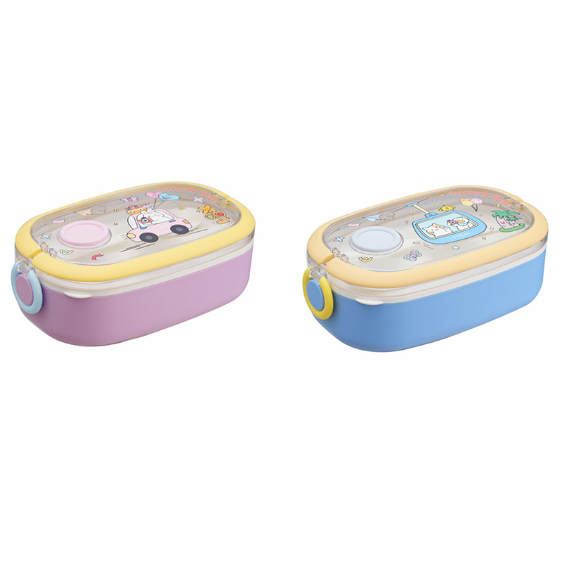 J35-6729A outdoor picnic plastic lunch box, lunch box with tableware, student takeout stainless steel bento box, factory direct supply, cross-border Application Scenario