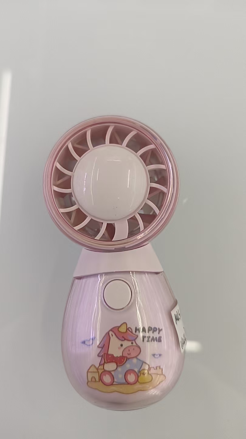 Cartoon-patterned portable mini fan, a compact and portable rechargeable summer cooling wonder Application Scenario