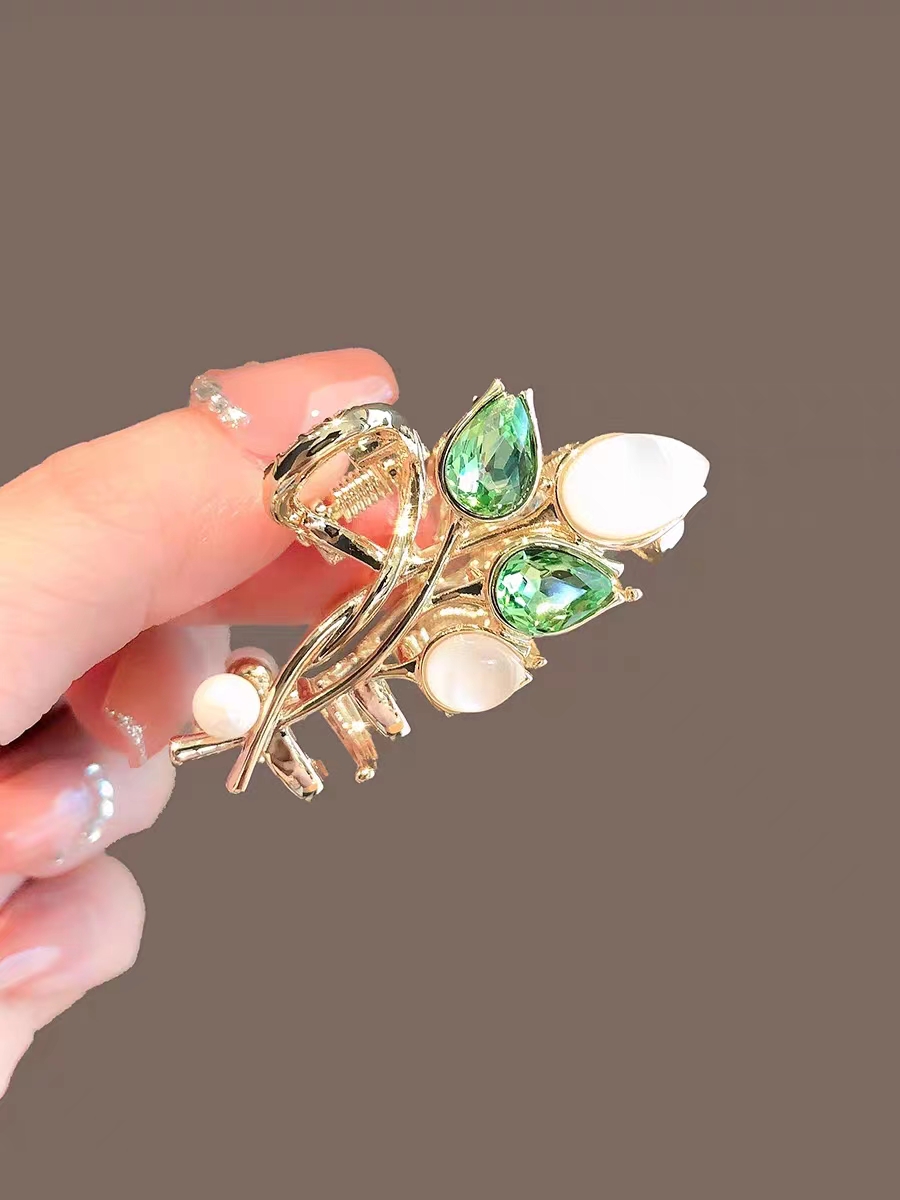 白猫眼彩色玻璃春天色中号抓夹，多款多色可以任意挑选详情图4