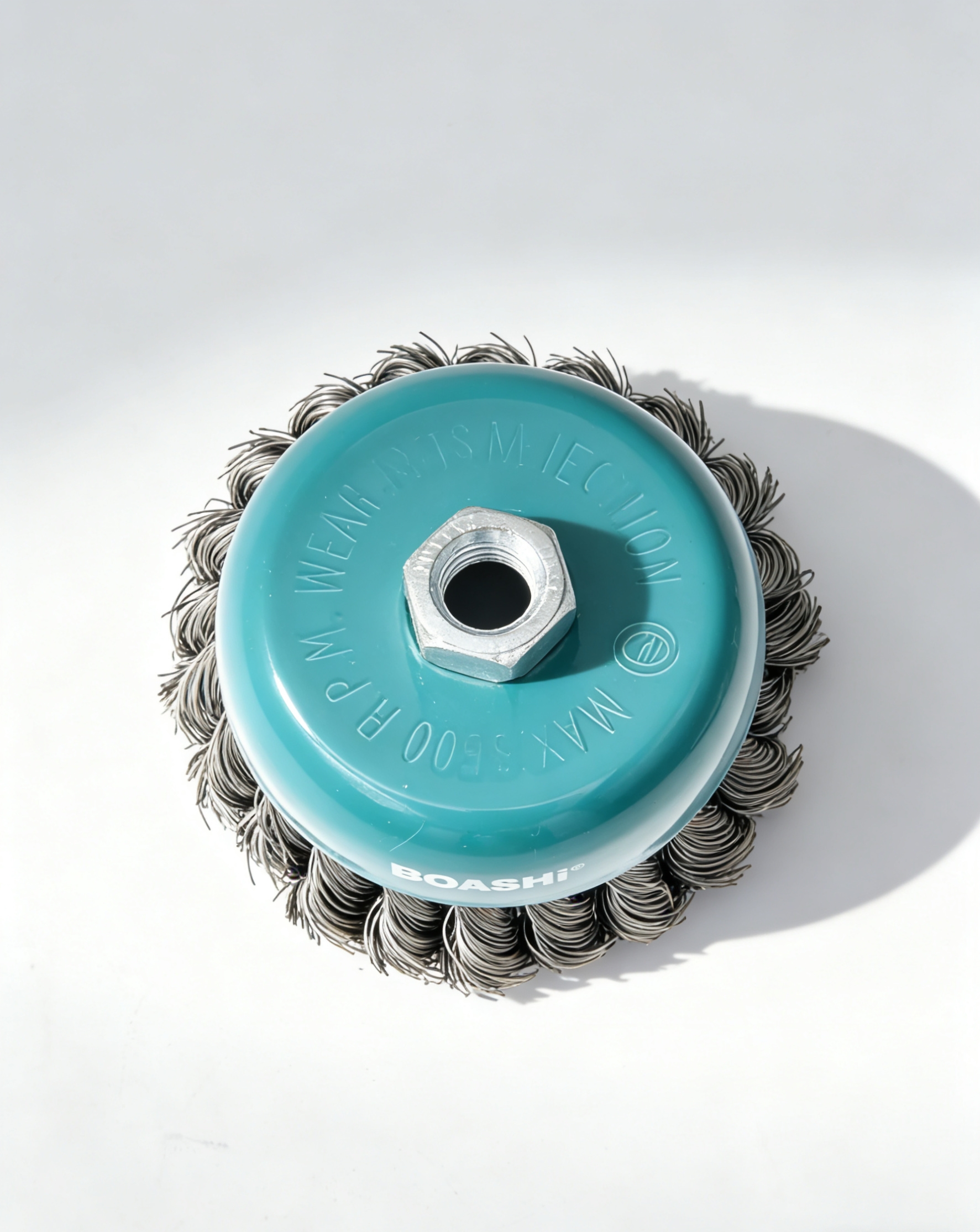 BOASHI wire wheel cleaning brush is a highly efficient and durable metal grinding tool details Picture