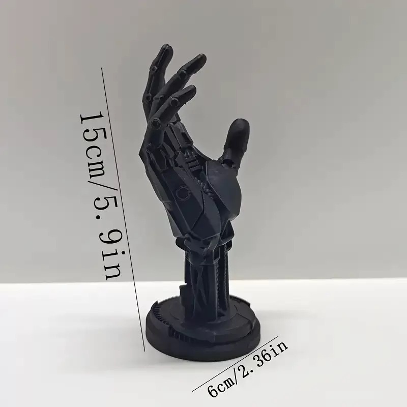 Cross-border bestseller 3D printed toy with a sense of technology, cyberpunk mechanical hand creative gift handle stand Application Scenario