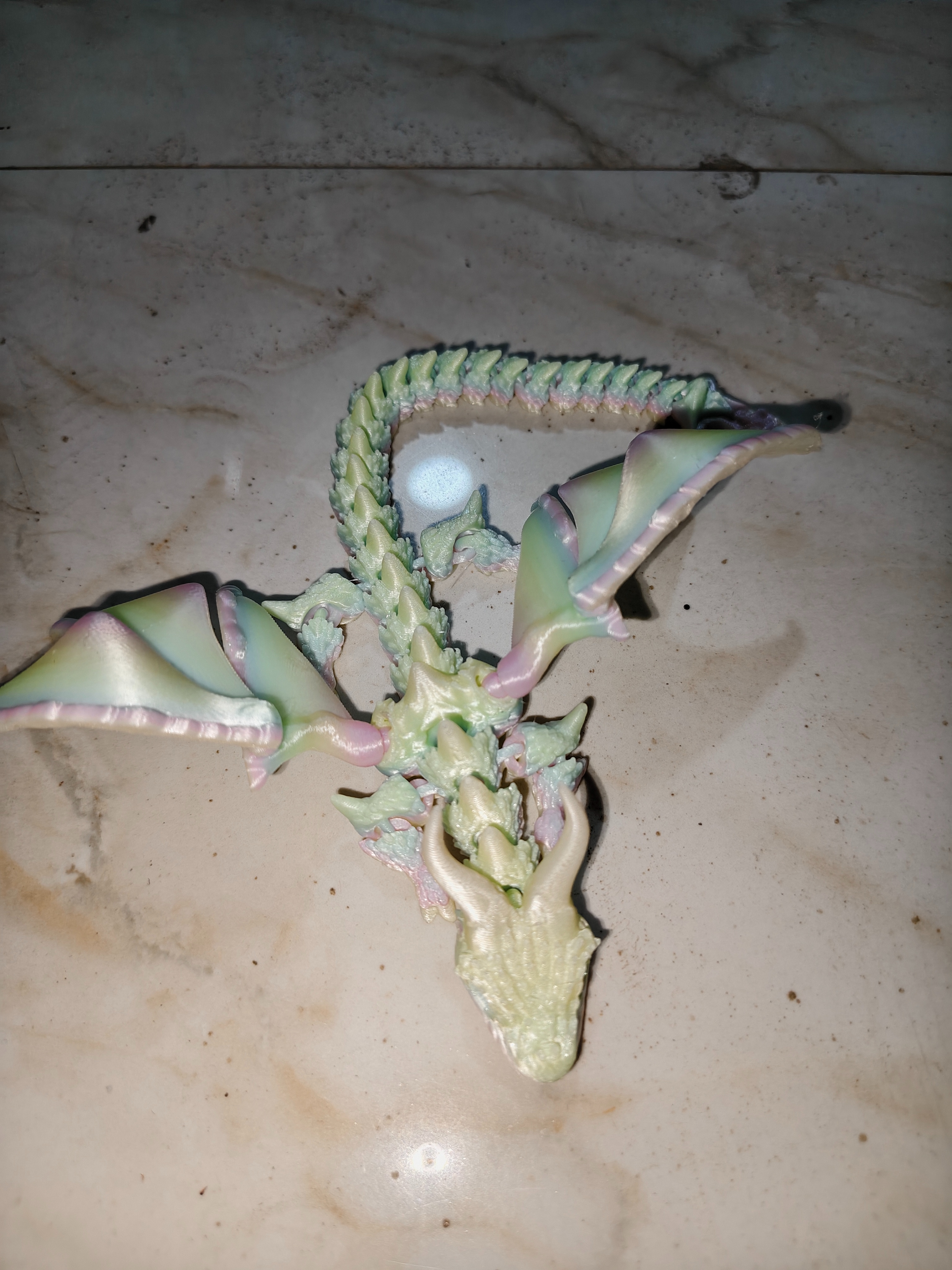 3D打印玩具卡通动物玩具夜光翼龙网红创意摆件详情3