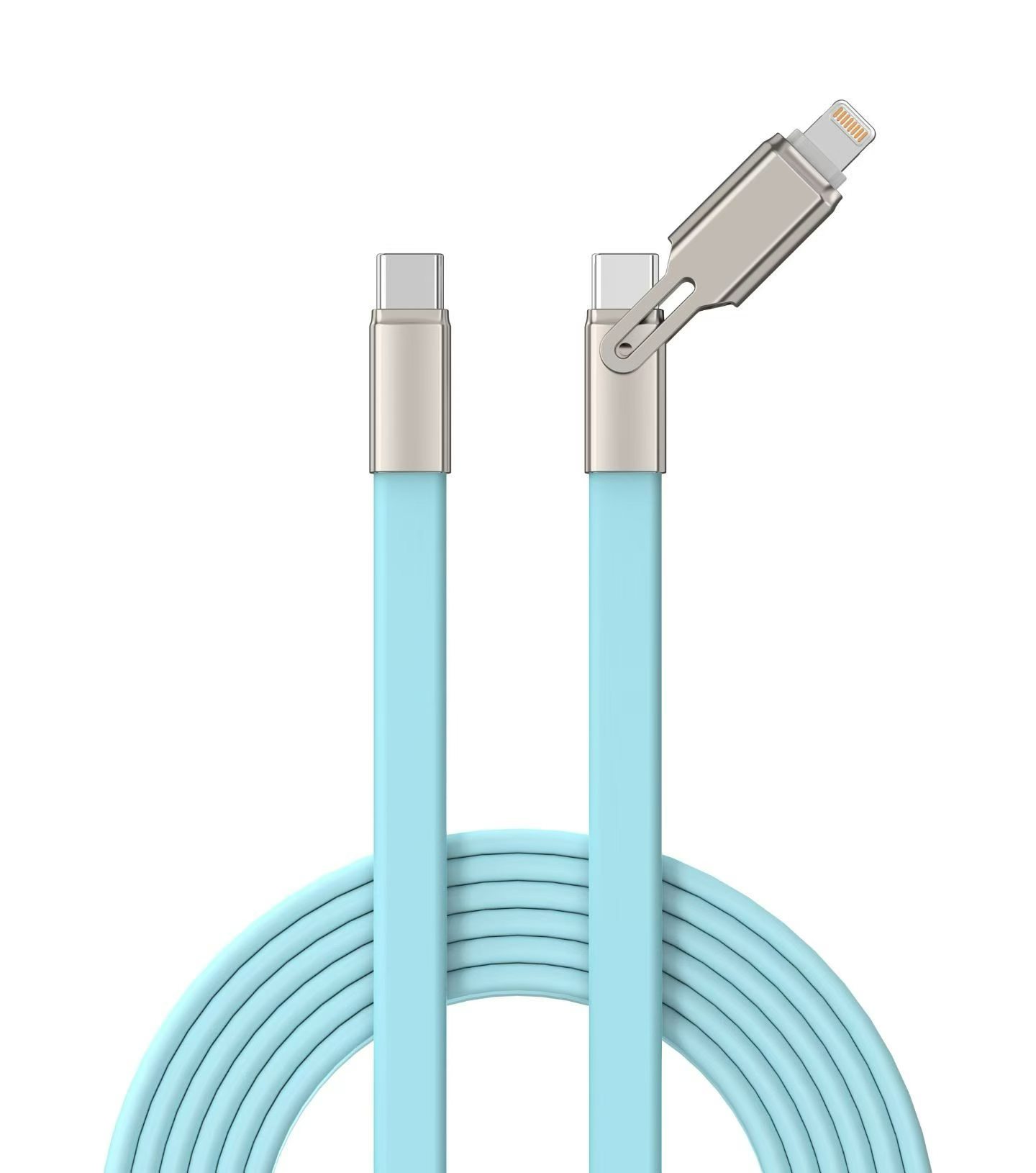 锌合金真硅胶线，240W，1.5M细节图