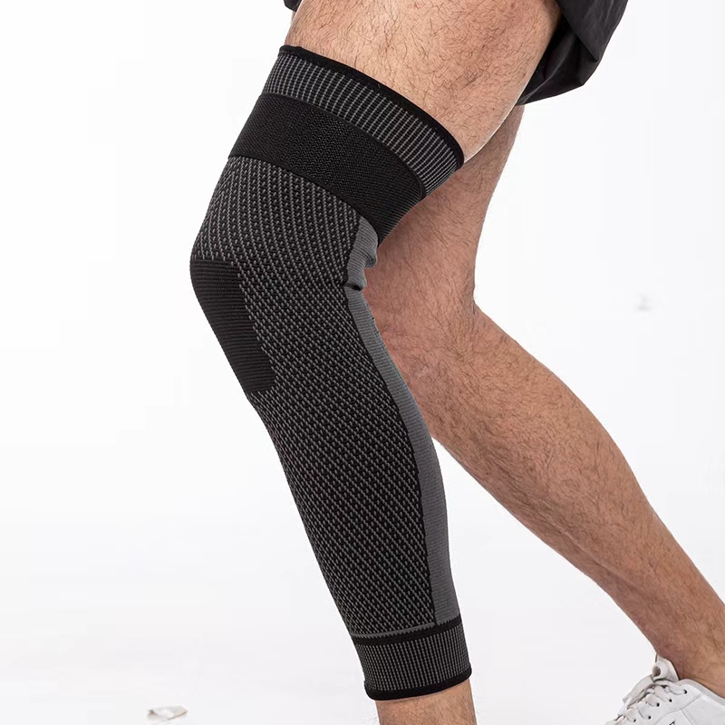 KING Knee pads, extended knitted anti-slip, warm, full-leg protection, adult outdoor sports pressure protection manufacturer wholesale Specification image