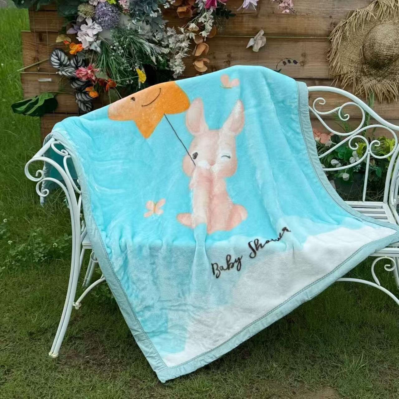 Yuntong Blanket, a super transparent double-layer thickened edged-wrapped baby blanket for kindergarten naps, is a warm blanket for children pic 8