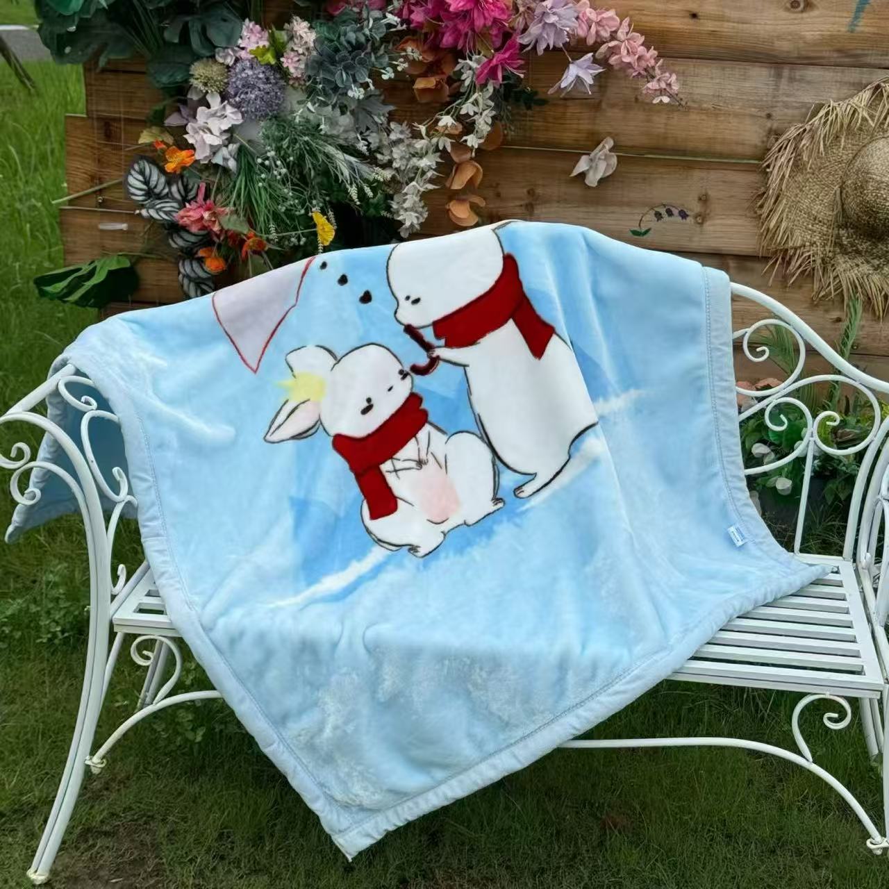 Yuntong Blanket, a super transparent double-layer thickened edged-wrapped baby blanket for kindergarten naps, is a warm blanket for children pic 11