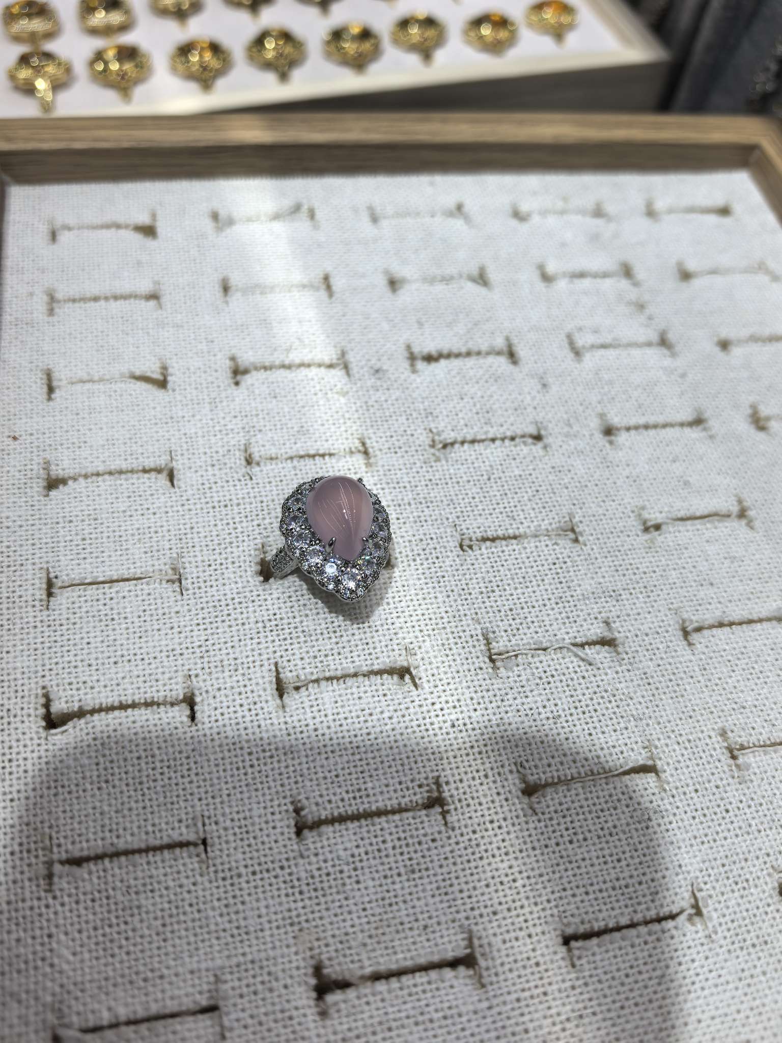 美人泪滴水满锆戒指，髓缘珠宝，2026031503