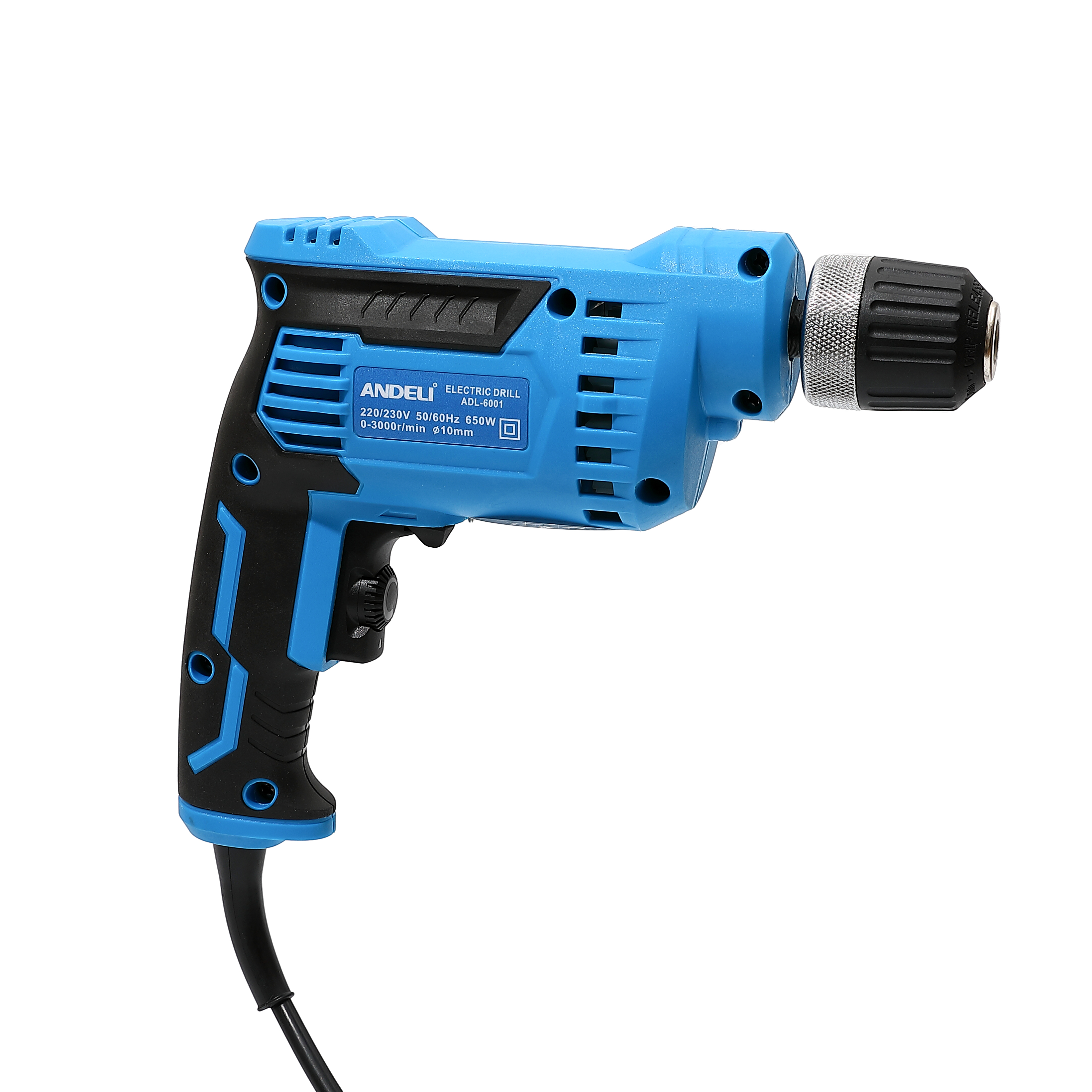 ANDELI 10mm plug-in hand drill, household multi-functional electric screwdriver, professional drilling tool Specification image