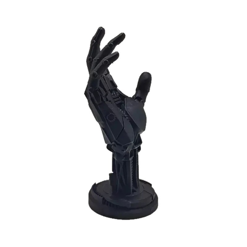 Cross-border bestseller 3D printed toy with a sense of technology, cyberpunk mechanical hand creative gift handle stand Specification image