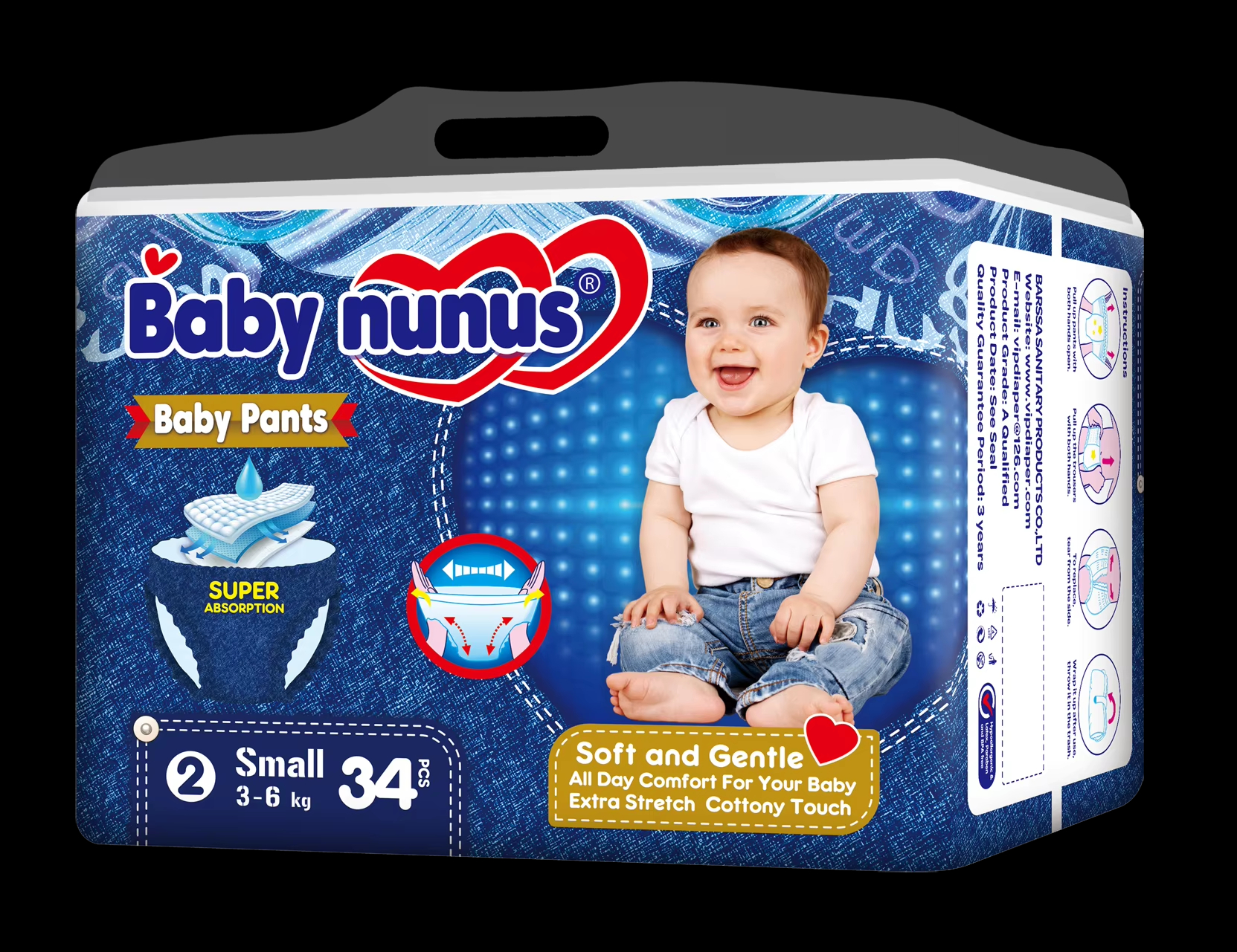 Baby nunus婴儿l拉拉裤透气柔软呵护宝宝详情5
