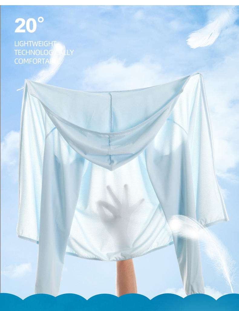 Yims-1999 outdoor hooded sun-protective clothing made of knitted high-elasticity fabric for both men and women is in large stock for both domestic and foreign trade sales pic 3