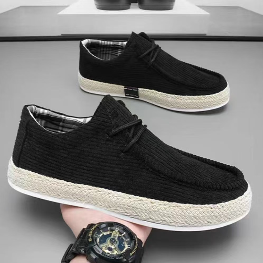 2207 Men's and women's casual shoes, canvas shoes, flying woven shoes, straw rope shoes. Lightweight, comfortable and breathable shoes.
