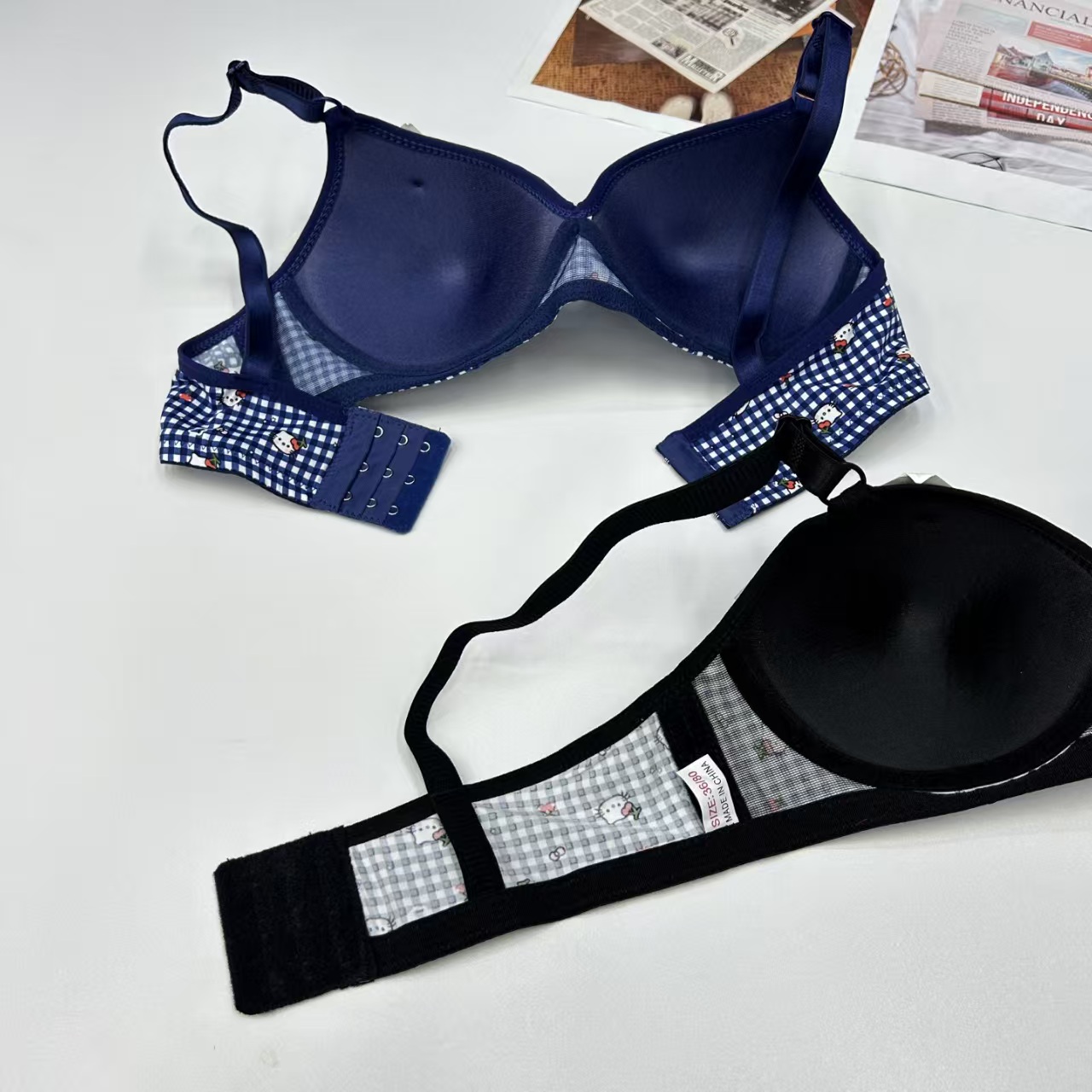 FCM-3019# Export to the Middle East and Africa Women's Bras, women's bras without underwire and no scar, comfortable gathering bras, women's QNI Specification drawing