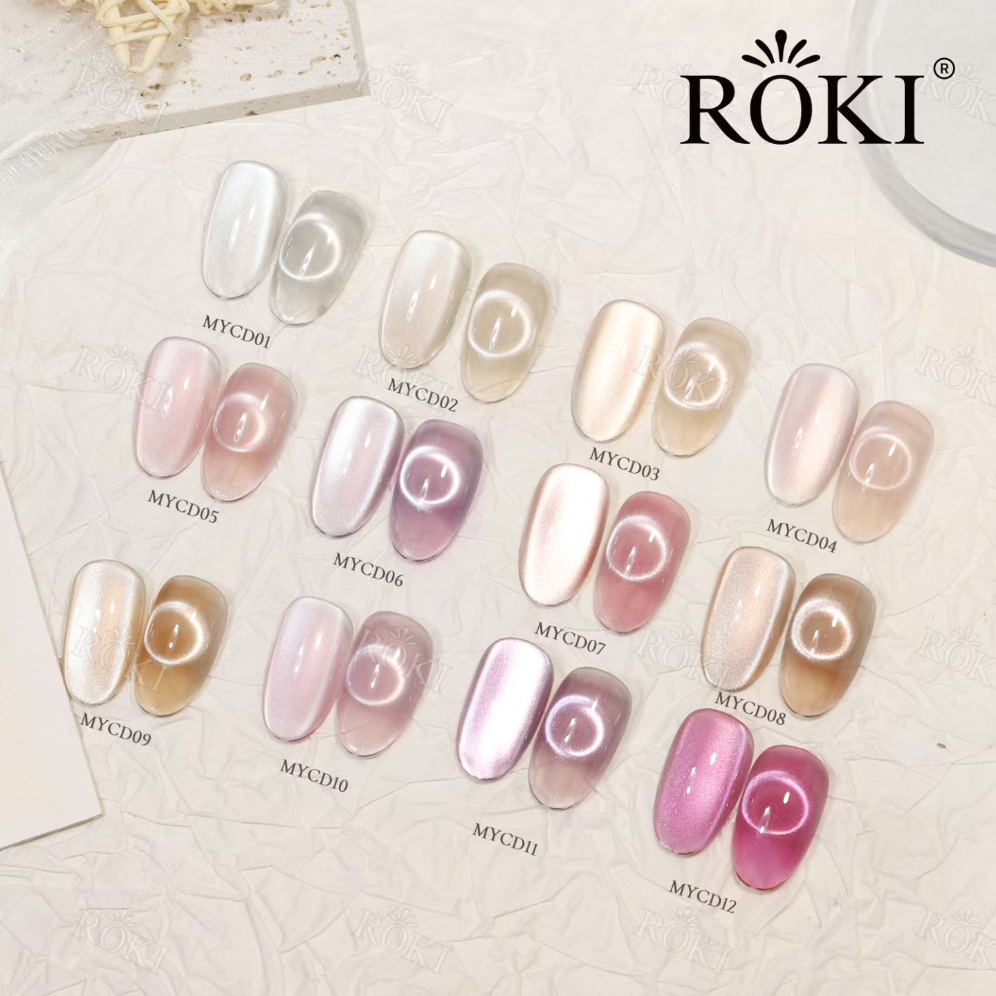 Best-selling satin glass bead cat's eye glue, a special nail polish glue for nail salons details Picture