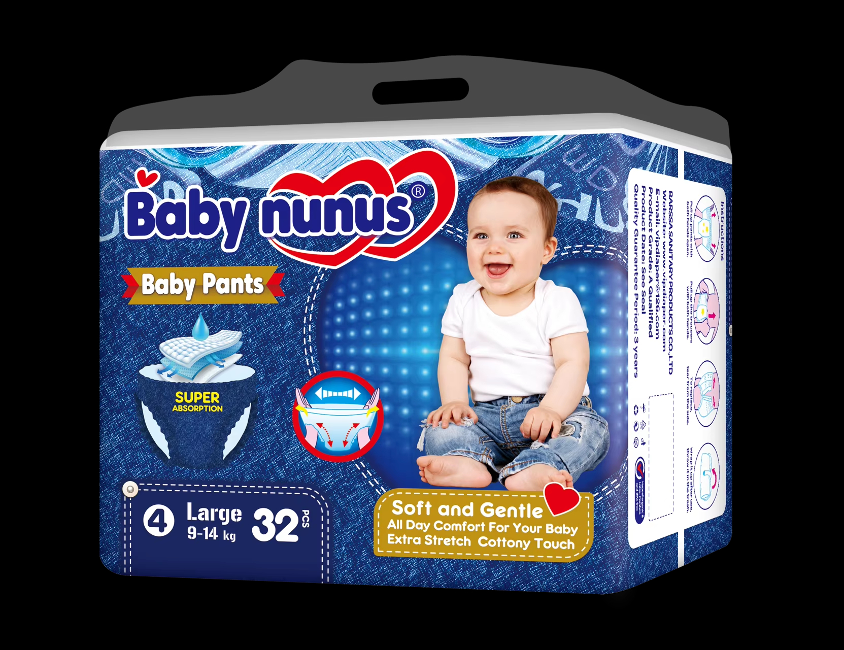 Baby nunus婴儿l拉拉裤透气柔软呵护宝宝详情7