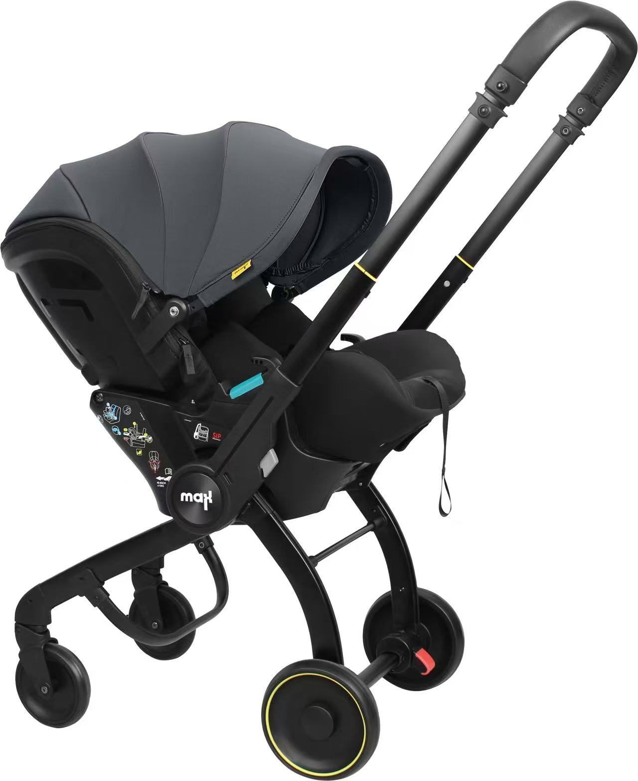 Multi-functional baby stroller with variable carrying basket Specification image