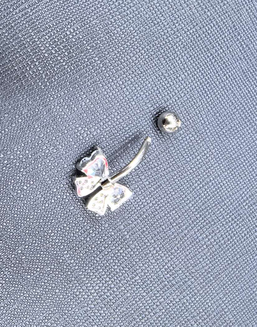 锆石脐饰时尚个性金属饰品女小众设计款简约百搭日常佩戴细节图