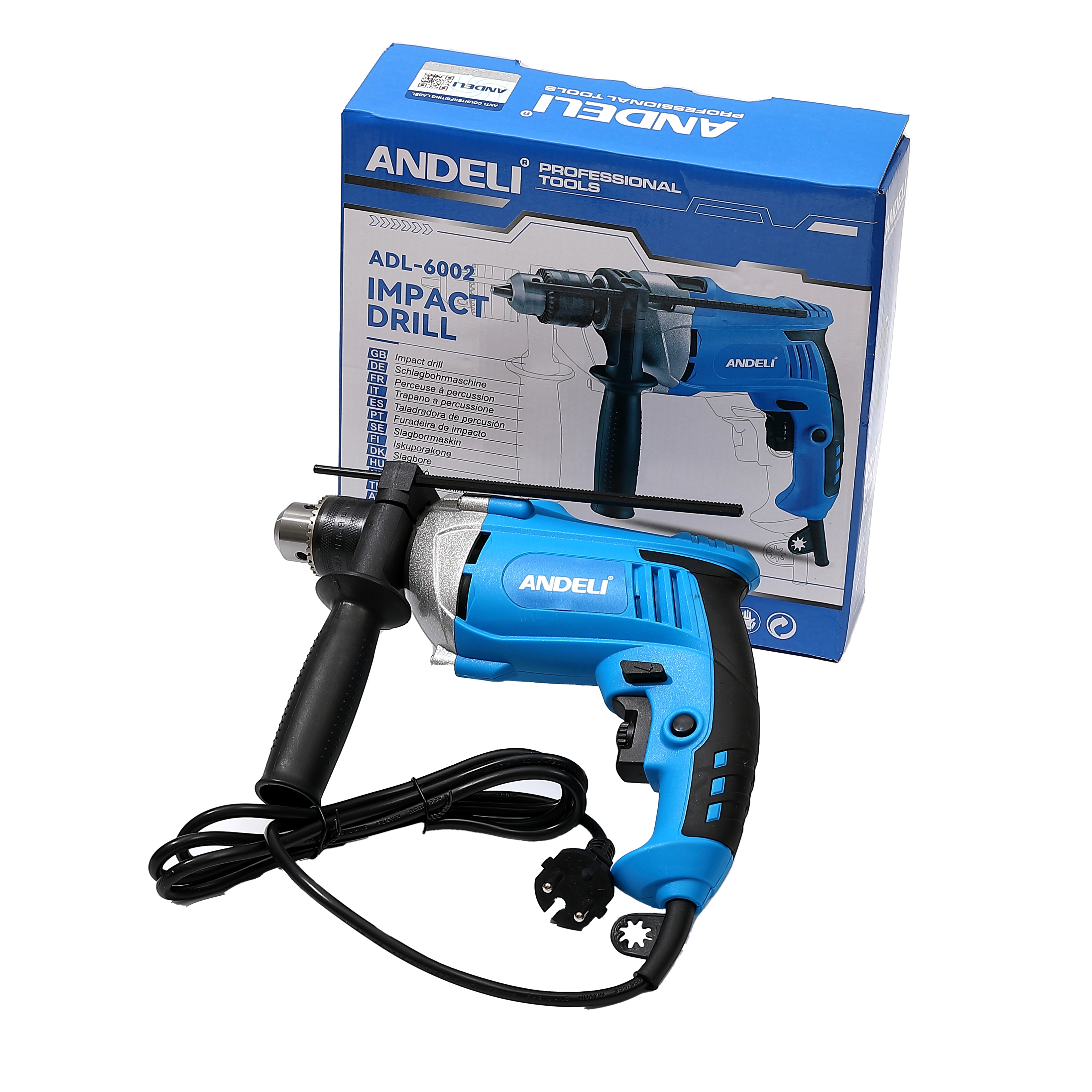 ANDELI-6002 impact drill 220V 750W plug-in tool set electric drilling rig pic 2