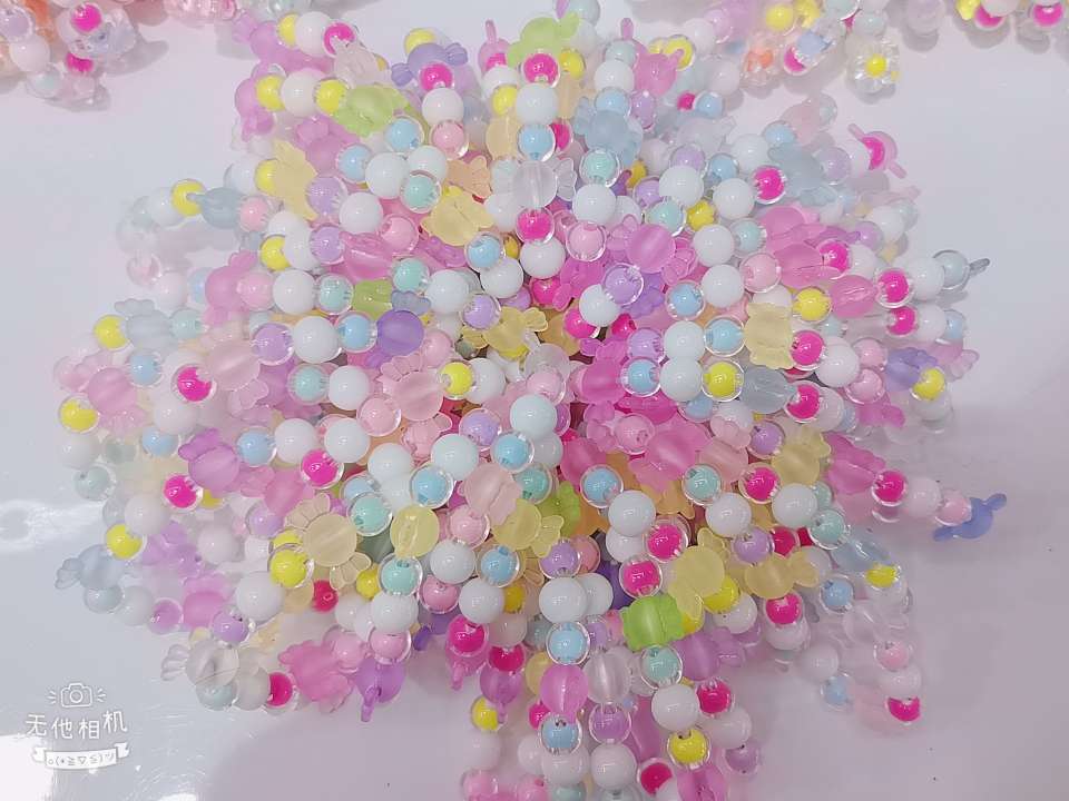 彩色女孩珠子手串