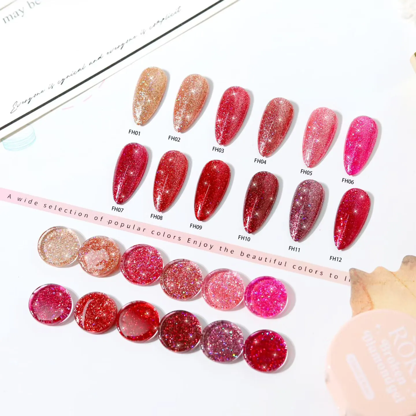 The nail polish is dazzling with a dazzling array of sequins and nail polish detail image 4