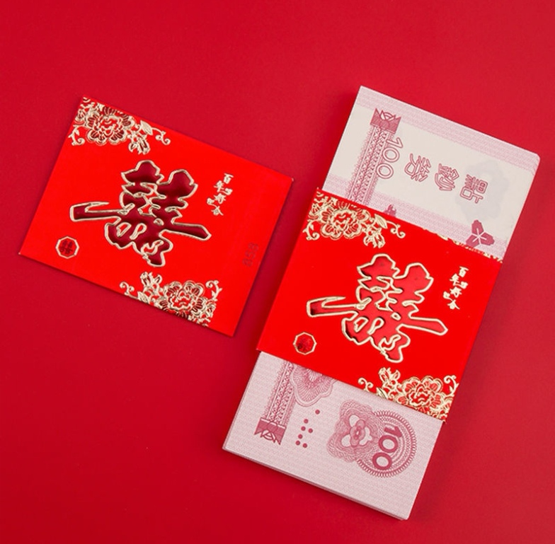Factory direct sales of Spring Festival red envelopes, wedding red envelopes, ten-thousand-yuan personalized red envelopes, ten-thousand-yuan waist belts details Picture