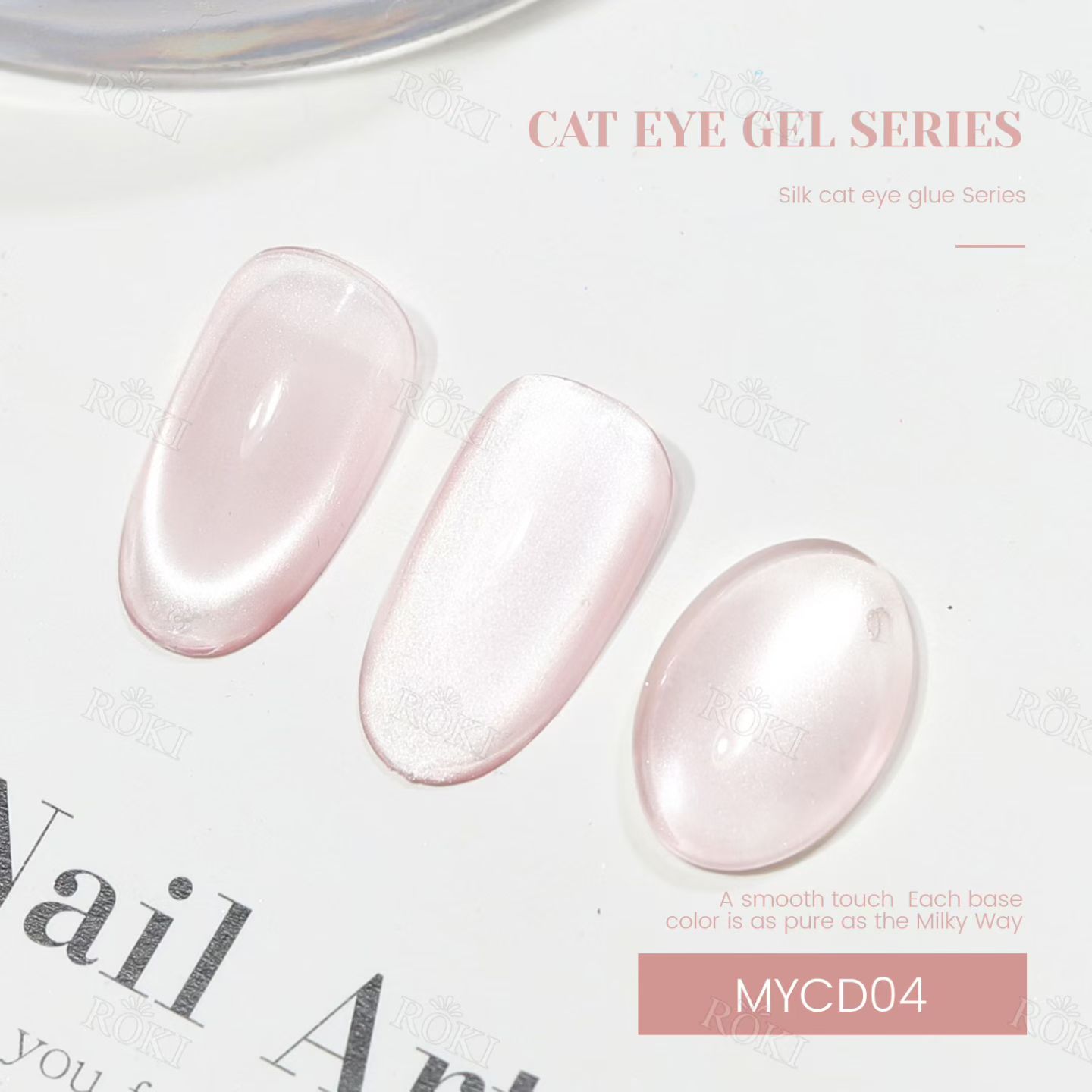 Best-selling satin glass bead cat's eye glue, a special nail polish glue for nail salons detail image 6