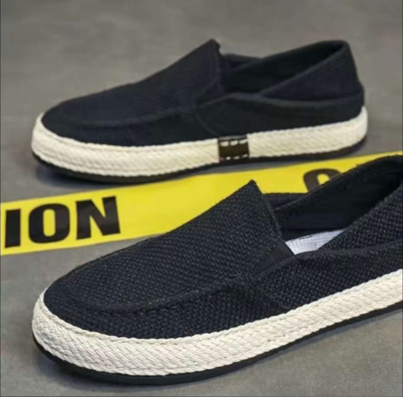 2207 Canvas shoes, straw rope shoes, casual men's shoes, 39-47